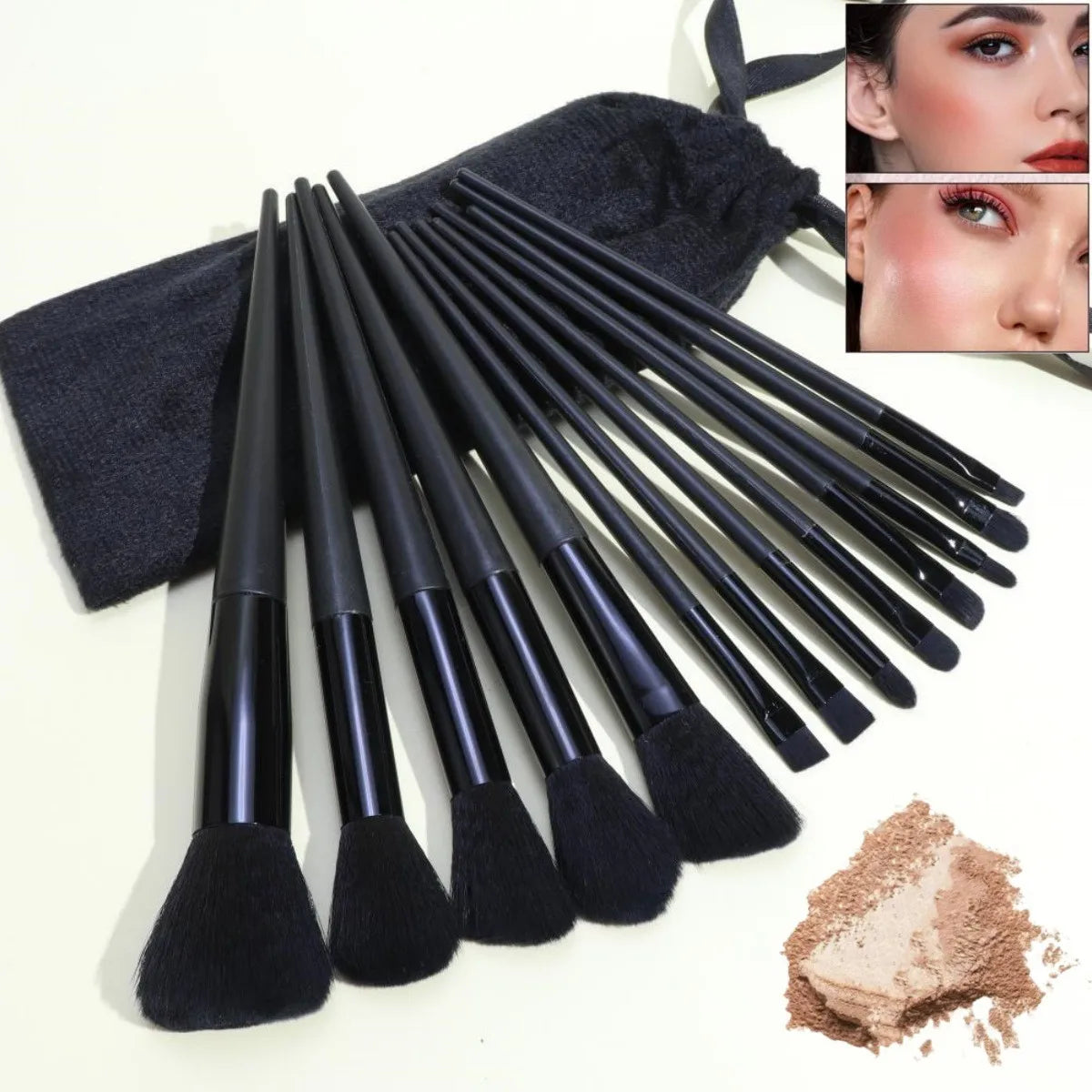 1/13PCS Soft Fluffy Makeup Brushes Set for Cosmetics Foundation Blush Powder Eyeshadow Makeup Brush