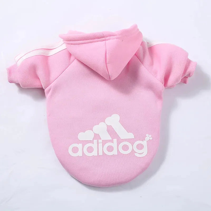 Adidog Pet Dog Clothes for Small Medium Big Large Dogs Cotton Hooded Sweatshirt