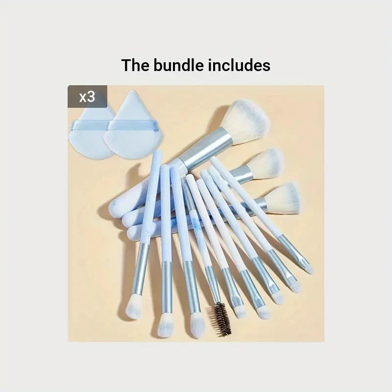 12PCS Makeup Brush Set Ultra Soft Powder Makeup Tools