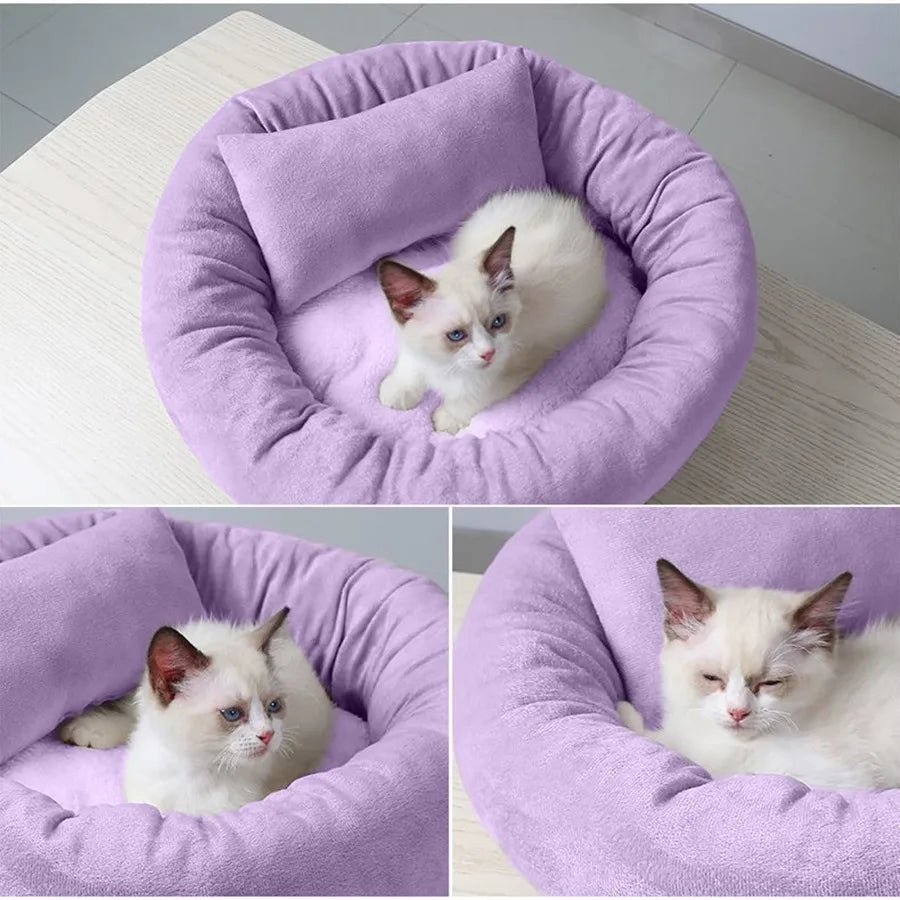 Cat Cave Bed for Living Room SofaStyle Couch Design with Removable Cushion