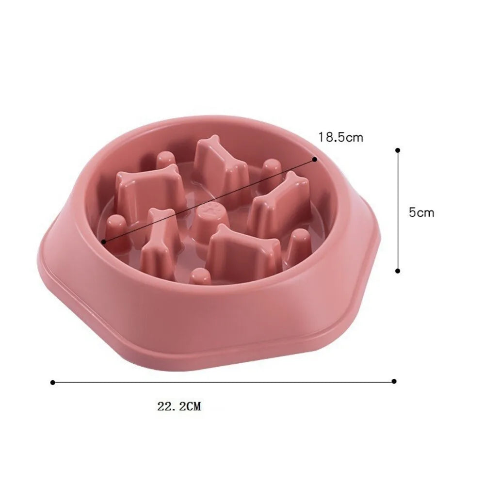 Slow Food Dog Dish Bowl Pet Feeding Supplies