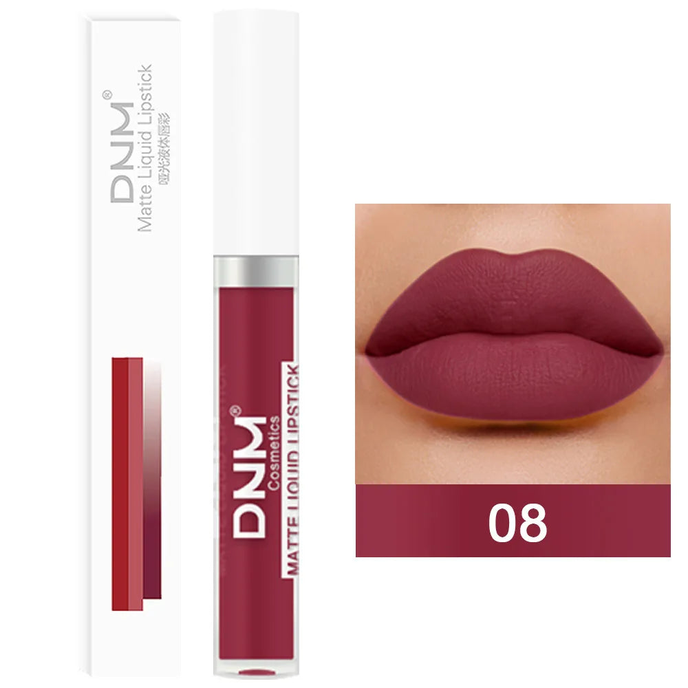18 Colors Matte Velvet Lip Glaze Waterproof Long-Lasting Lip Gloss Lipstick Waterproof