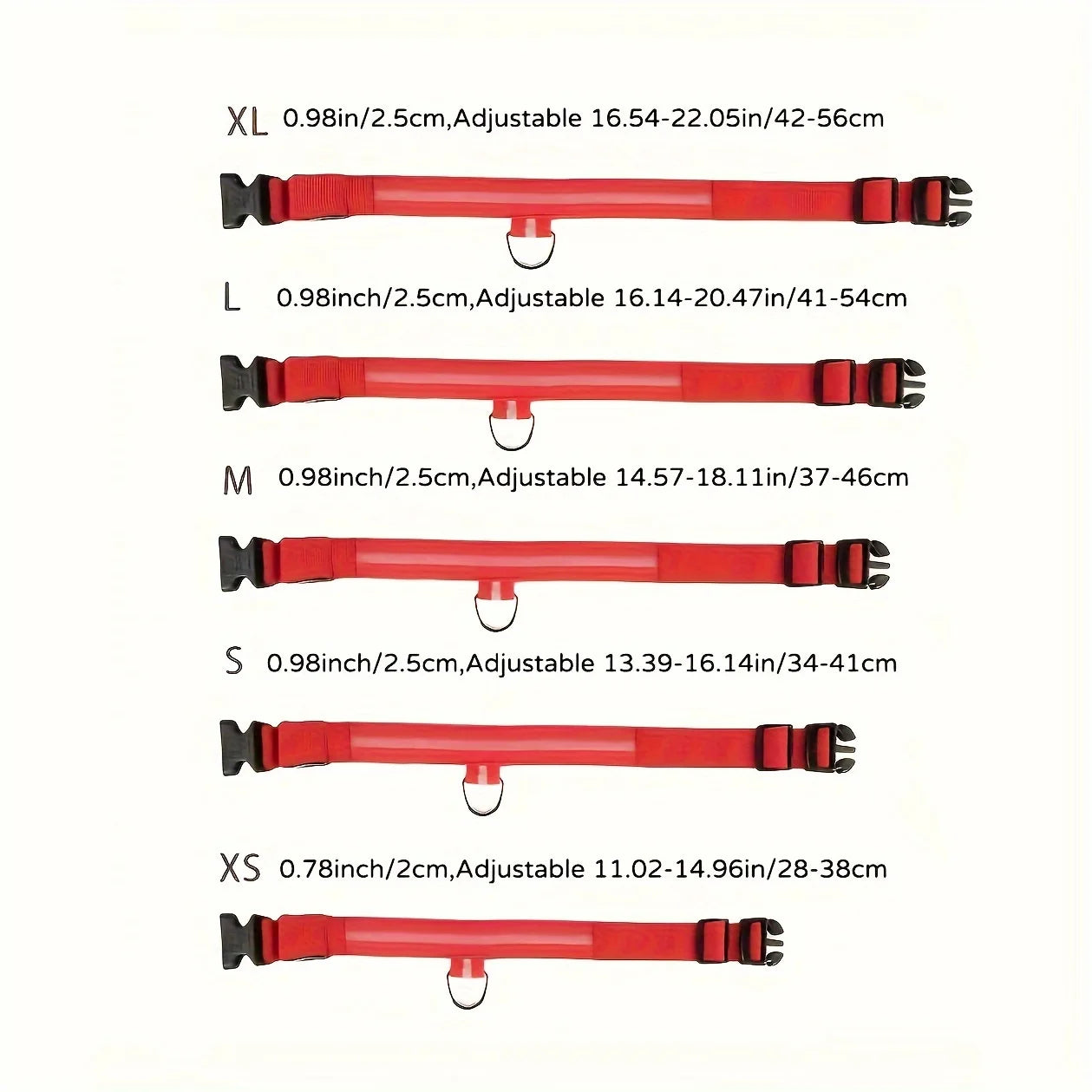 Reflective LED Dog Collar for Night Safety - Battery-Powered, Ideal for Small/Medium Breeds