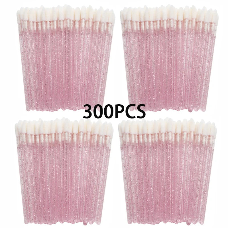 100/300PCS Disposable Lip Brush Makeup Brushes Lipstick Applicator