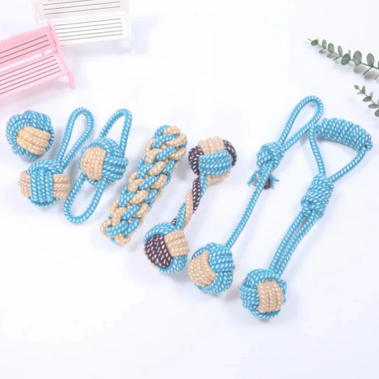 Pet Dog Toys for Large Small Dogs Toy Interactive Cotton Rope Mini Dog Toys Ball for Dogs