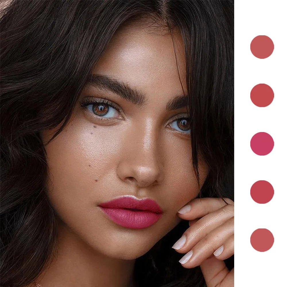 18 Colors Matte Velvet Lip Glaze Waterproof Long-Lasting Lip Gloss Lipstick Waterproof