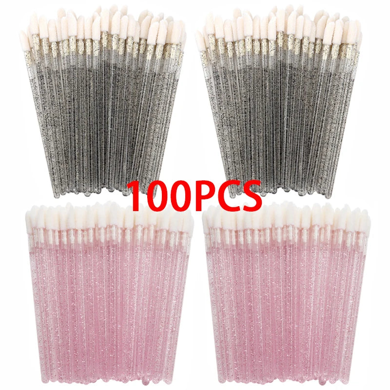 100/300PCS Disposable Lip Brush Makeup Brushes Lipstick Applicator
