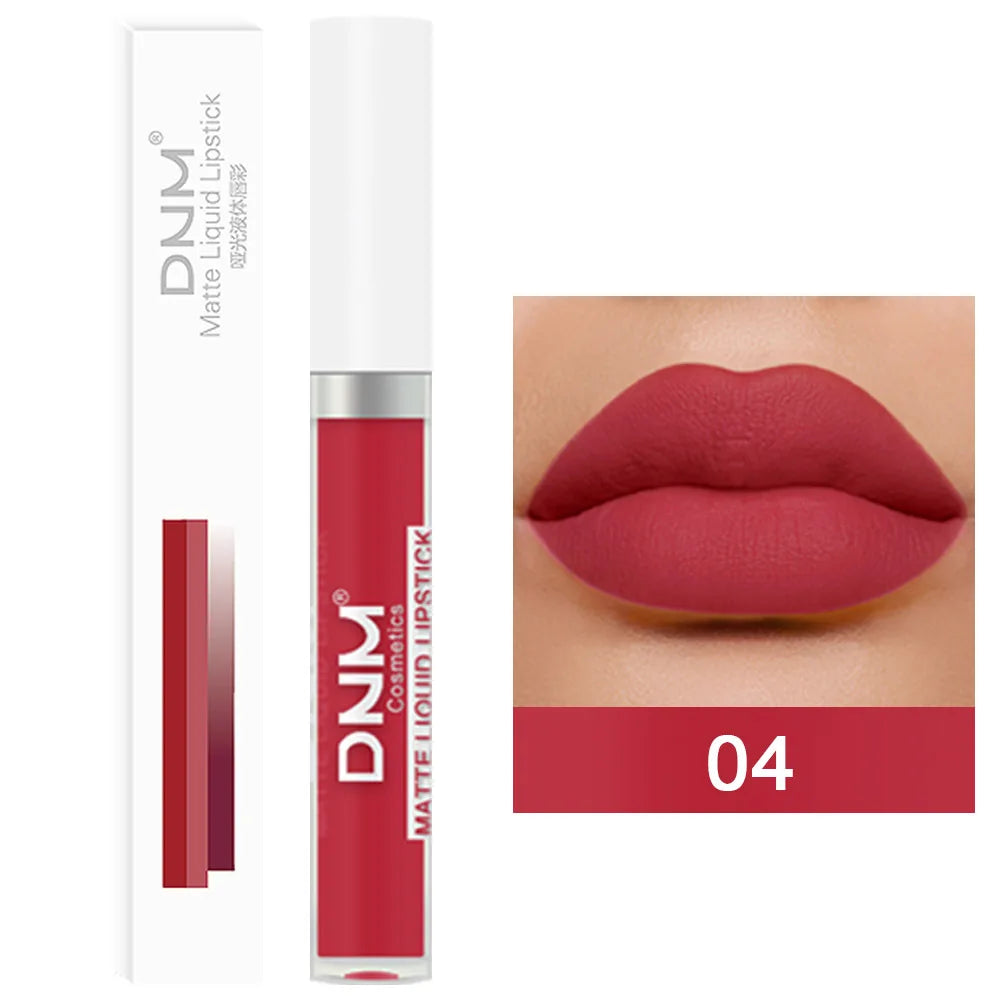 18 Colors Matte Velvet Lip Glaze Waterproof Long-Lasting Lip Gloss Lipstick Waterproof