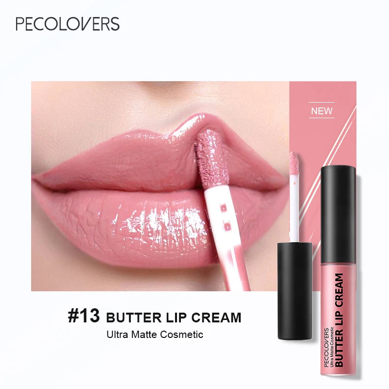 1PC Waterproof Liquid Lipstick 21 Color Vitamin E Lip Plumpers