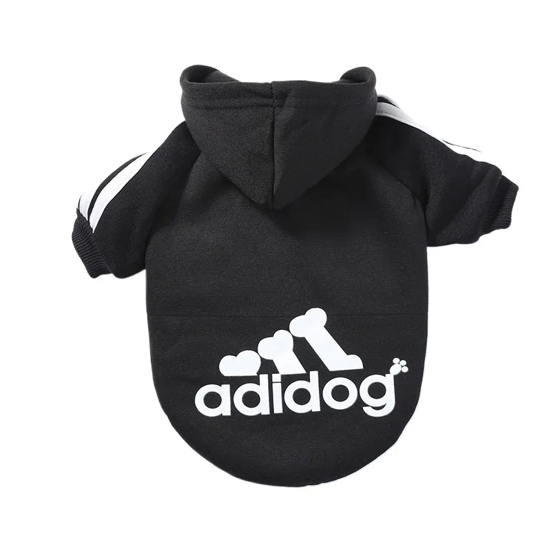 Adidog Pet Dog Clothes for Small Medium Big Large Dogs Cotton Hooded Sweatshirt