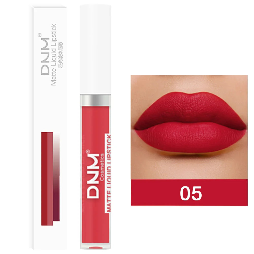 18 Colors Matte Velvet Lip Glaze Waterproof Long-Lasting Lip Gloss Lipstick Waterproof