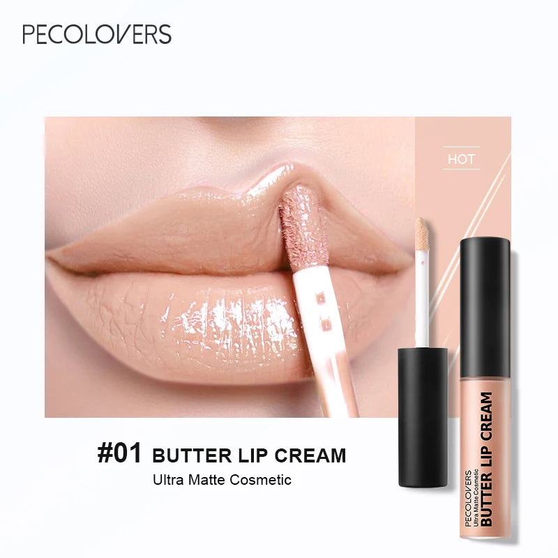 1PC Waterproof Liquid Lipstick 21 Color Vitamin E Lip Plumpers