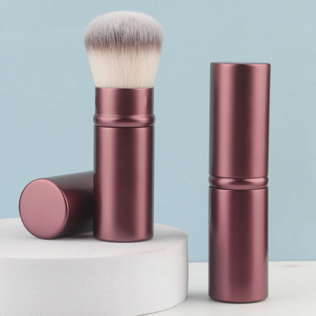 1pc Retractable Brush Makeup Brush Powder Blusher Powder Brush Mini Multi-function