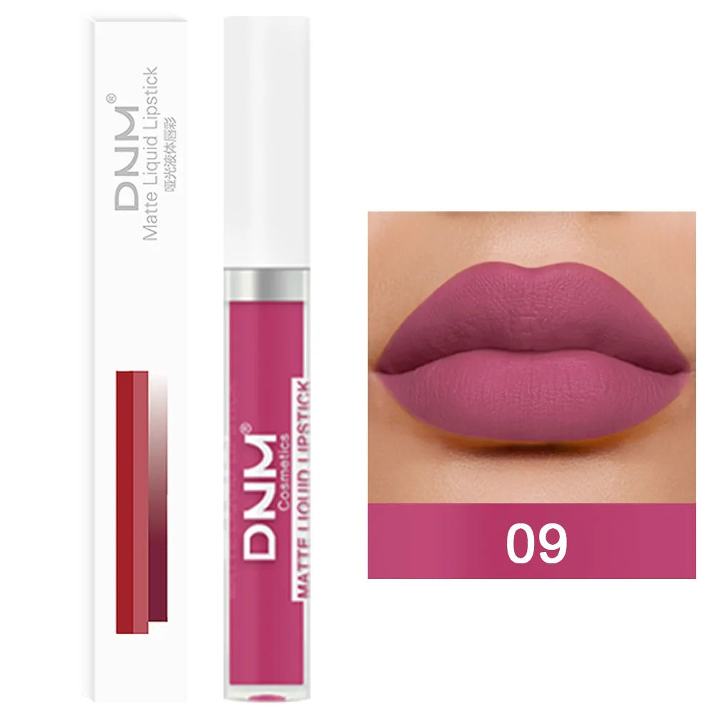 18 Colors Matte Velvet Lip Glaze Waterproof Long-Lasting Lip Gloss Lipstick Waterproof