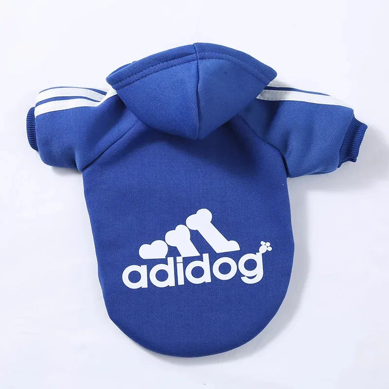 Adidog Pet Dog Clothes for Small Medium Big Large Dogs Cotton Hooded Sweatshirt