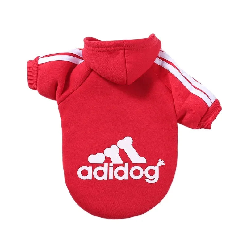 Adidog Pet Dog Clothes for Small Medium Big Large Dogs Cotton Hooded Sweatshirt