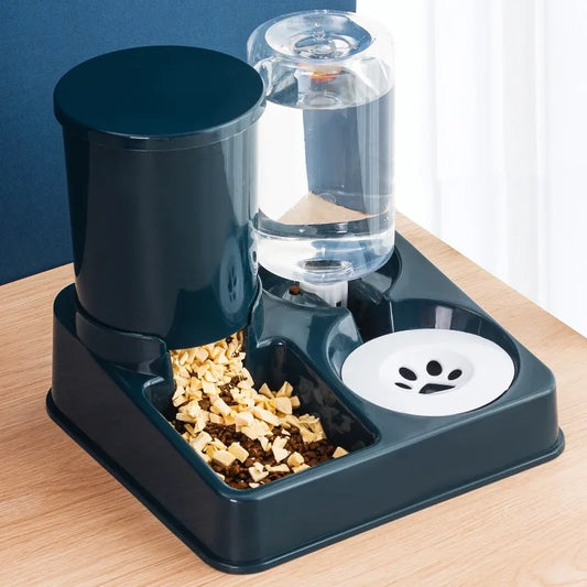 Premium 2 in 1 Tilted Automatic Pet Food and Water Feeder