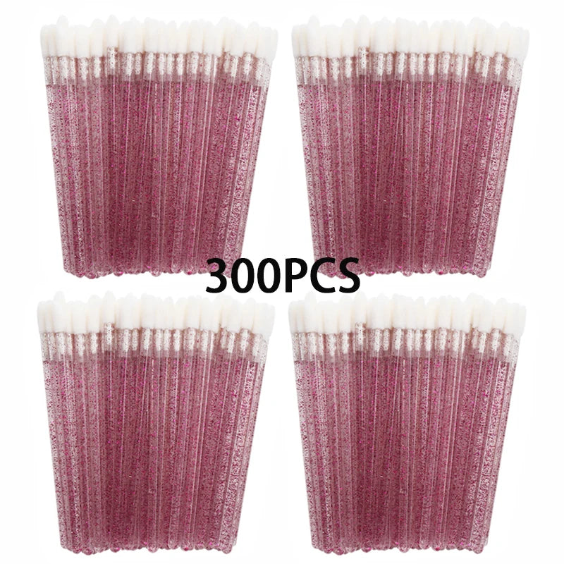 100/300PCS Disposable Lip Brush Makeup Brushes Lipstick Applicator