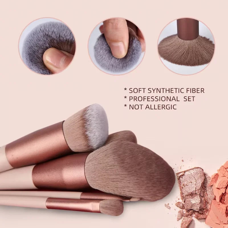 1/13PCS Soft Fluffy Makeup Brushes Set for Cosmetics Foundation Blush Powder Eyeshadow  Makeup Brush