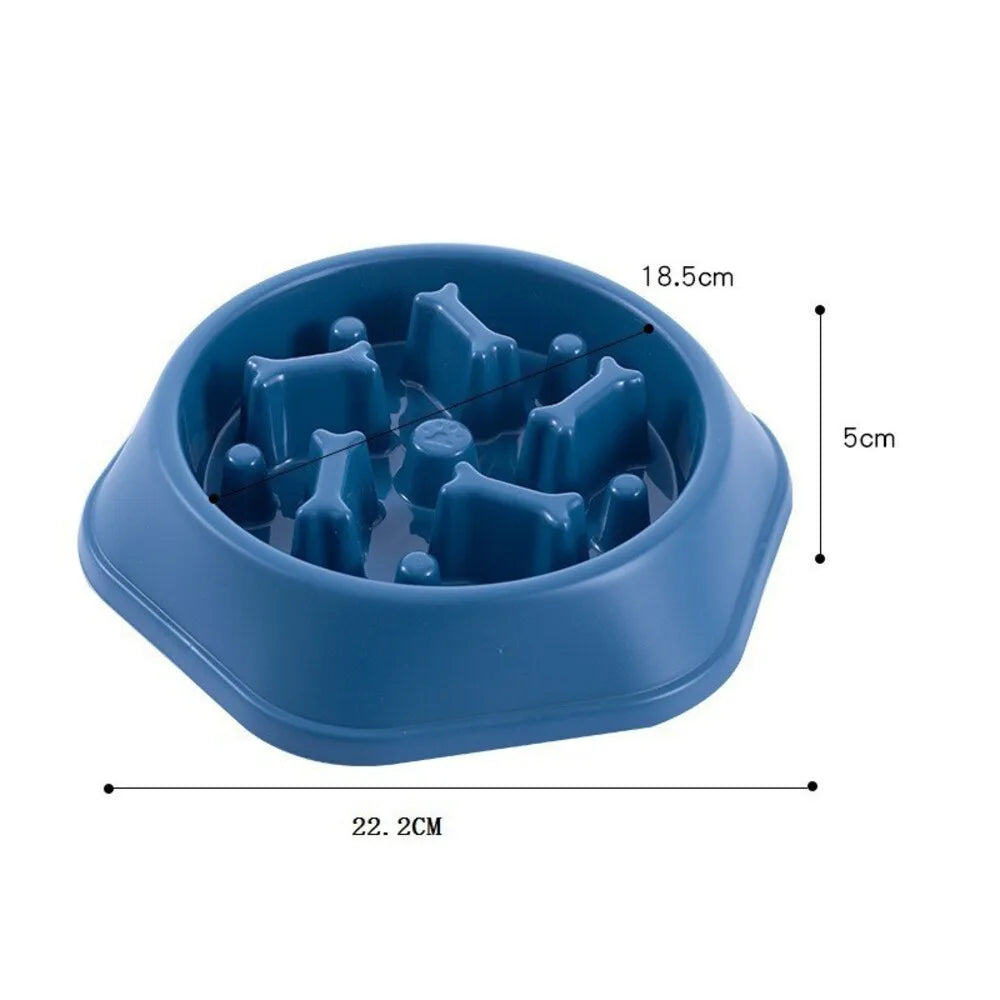 Slow Food Dog Dish Bowl Pet Feeding Supplies