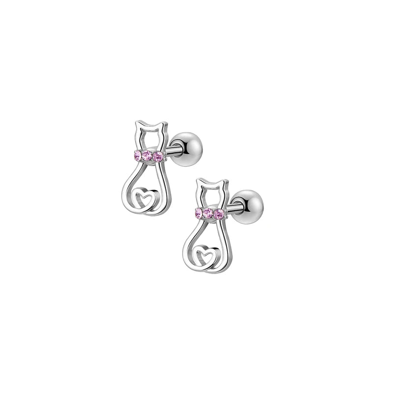 1/ 6 Pairs Hypoallergenic Screwback Earrings for Women
