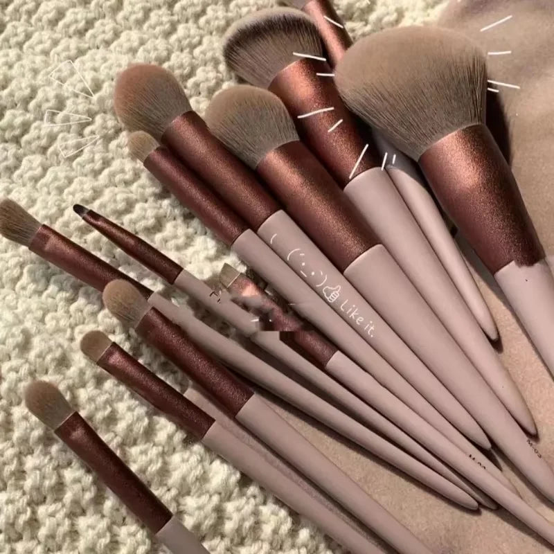 1/13PCS Soft Fluffy Makeup Brushes Set for Cosmetics Foundation Blush Powder Eyeshadow  Makeup Brush
