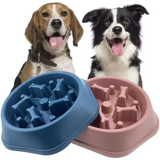 Slow Food Dog Dish Bowl Pet Feeding Supplies