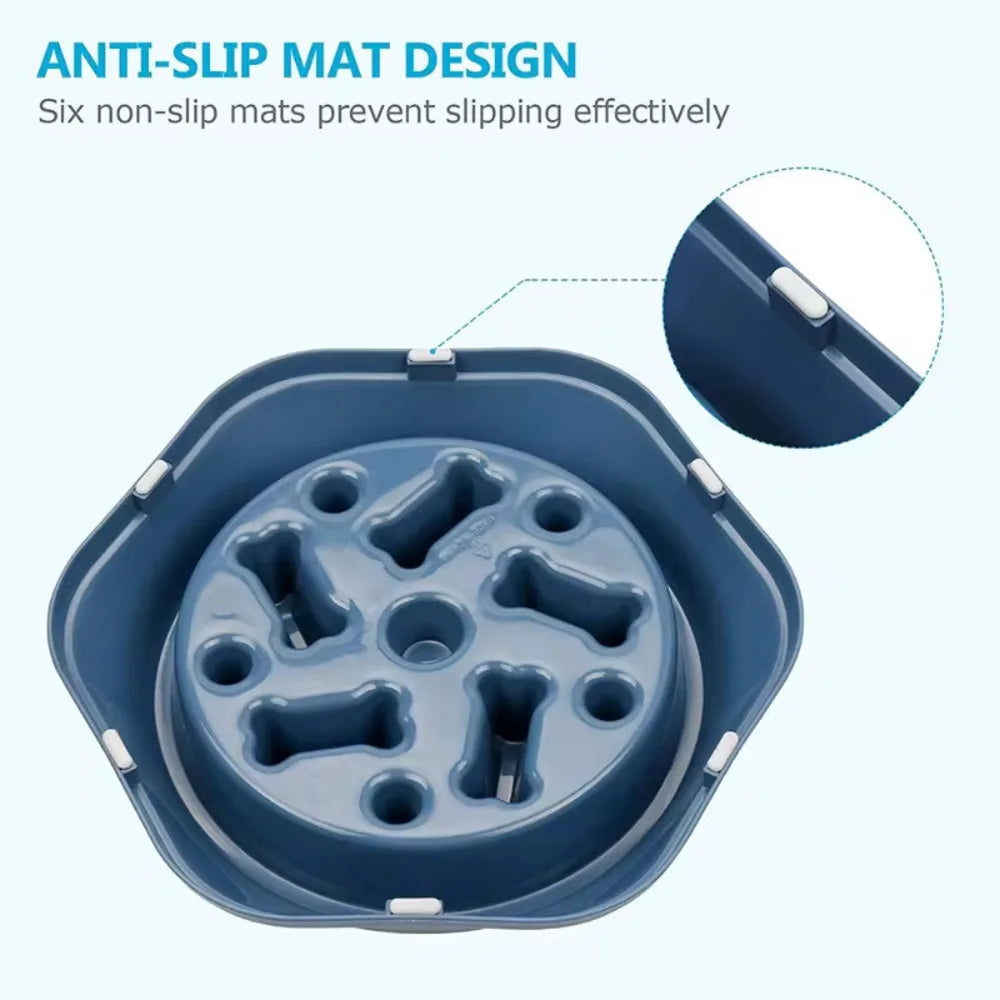 Slow Food Dog Dish Bowl Pet Feeding Supplies