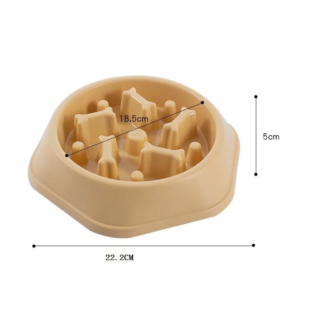 Slow Food Dog Dish Bowl Pet Feeding Supplies