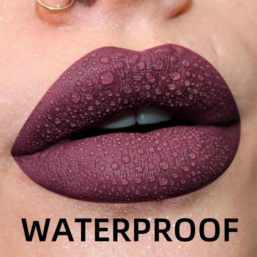 19 colors Matte Velvet Lip Gloss Waterproof Liquid Lipstick