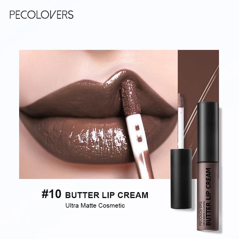 1PC Waterproof Liquid Lipstick 21 Color Vitamin E Lip Plumpers