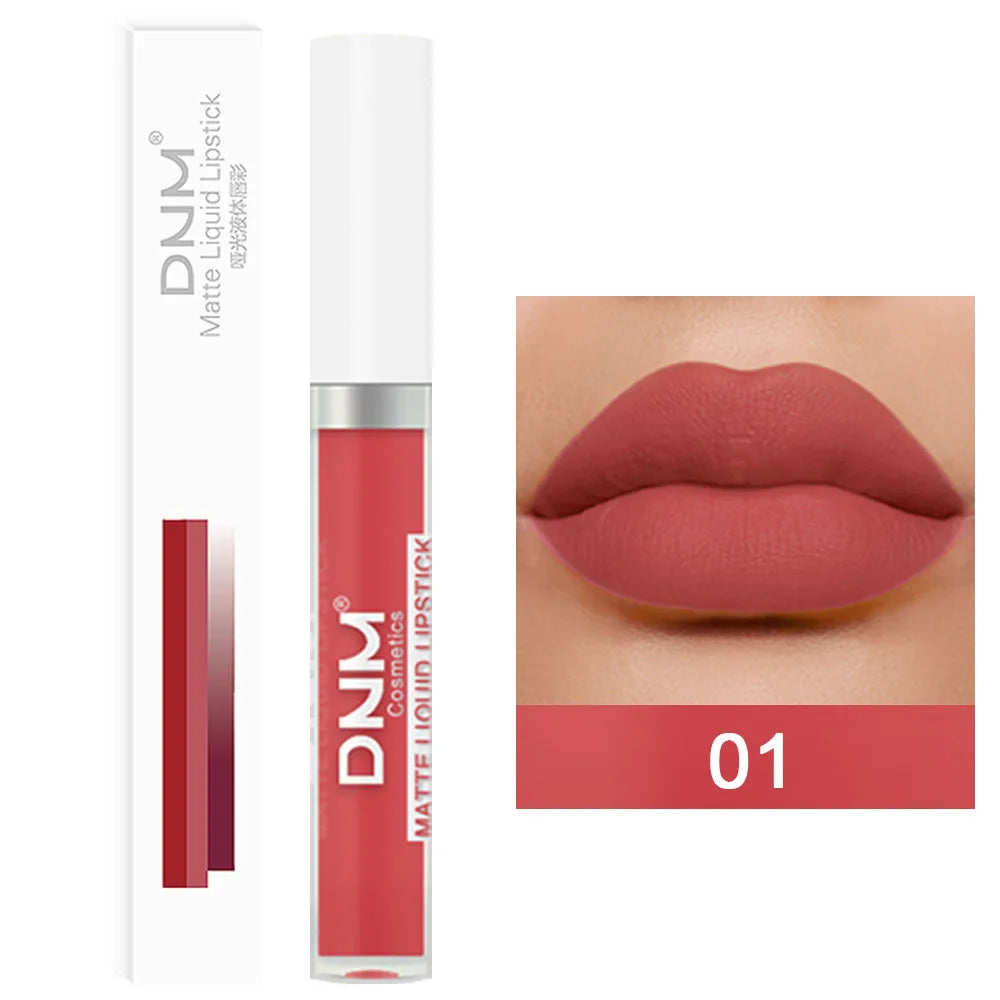 18 Colors Matte Velvet Lip Glaze Waterproof Long-Lasting Lip Gloss Lipstick Waterproof