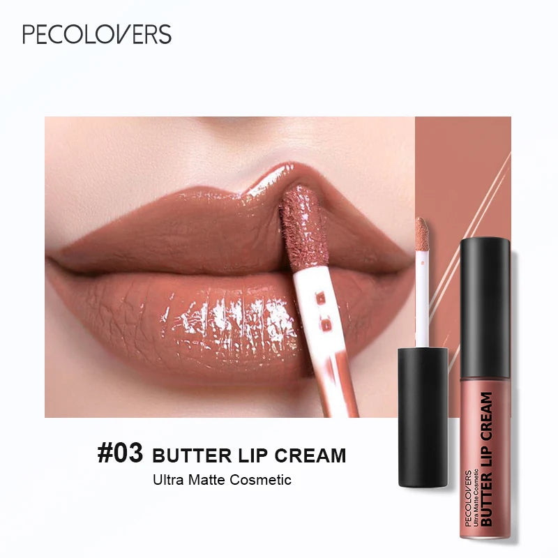 1PC Waterproof Liquid Lipstick 21 Color Vitamin E Lip Plumpers