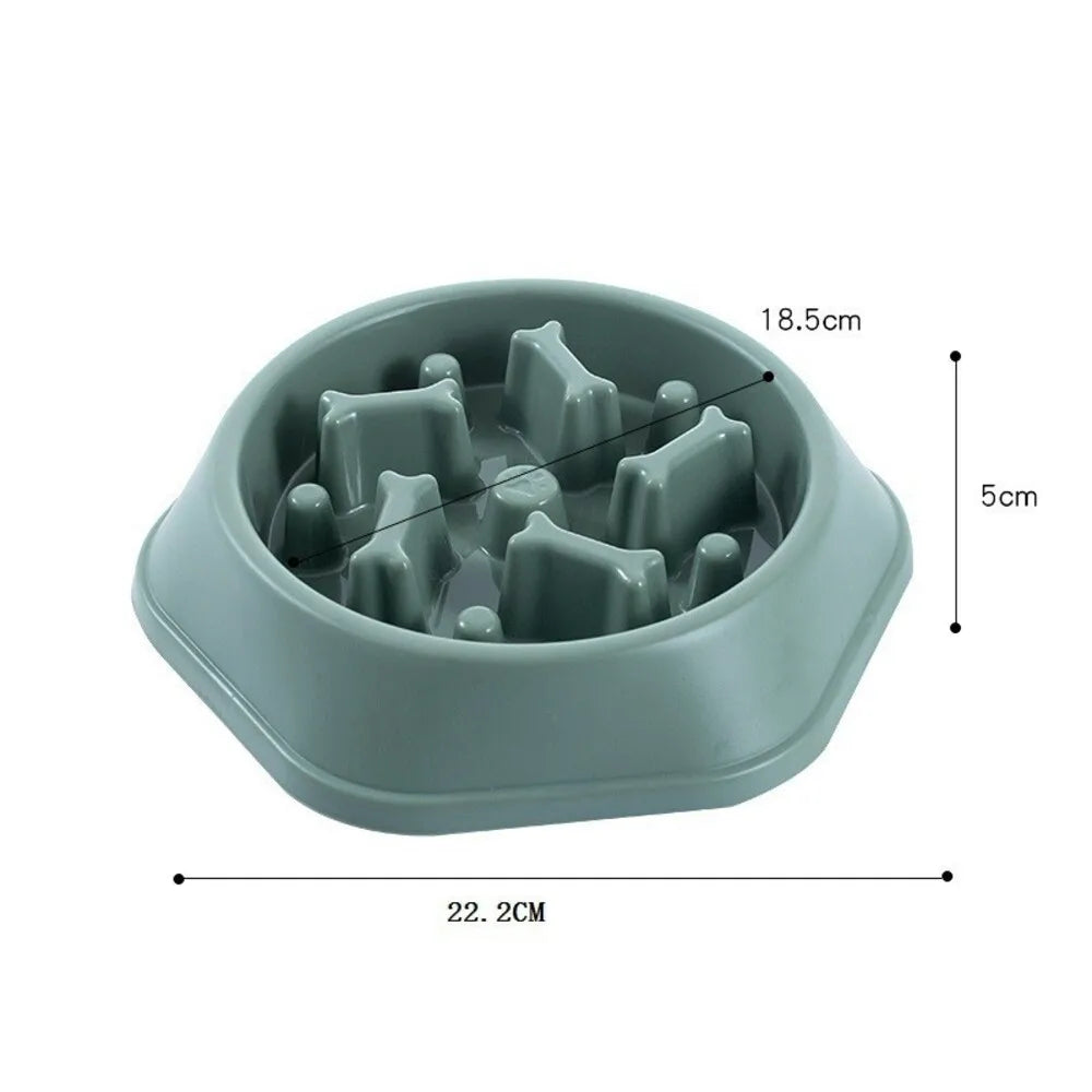 Slow Food Dog Dish Bowl Pet Feeding Supplies