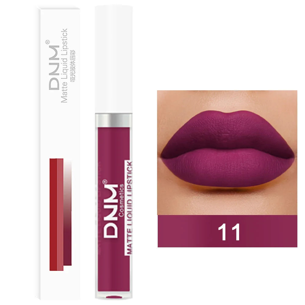 18 Colors Matte Velvet Lip Glaze Waterproof Long-Lasting Lip Gloss Lipstick Waterproof