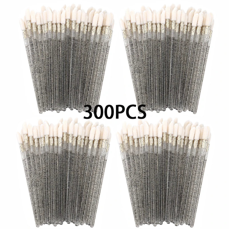 100/300PCS Disposable Lip Brush Makeup Brushes Lipstick Applicator