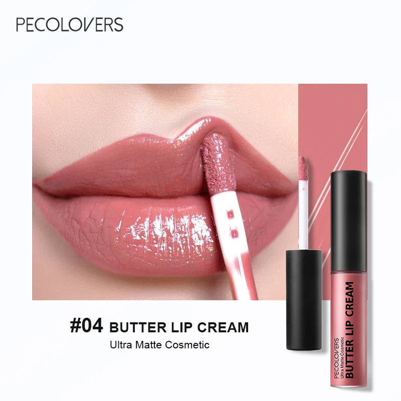 1PC Waterproof Liquid Lipstick 21 Color Vitamin E Lip Plumpers