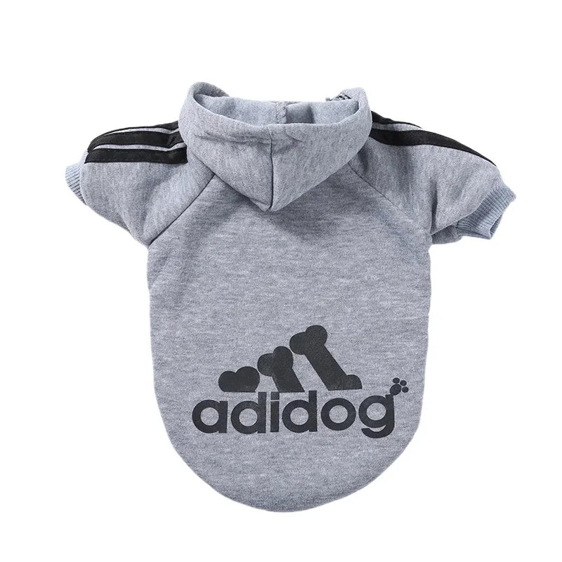 Adidog Pet Dog Clothes for Small Medium Big Large Dogs Cotton Hooded Sweatshirt