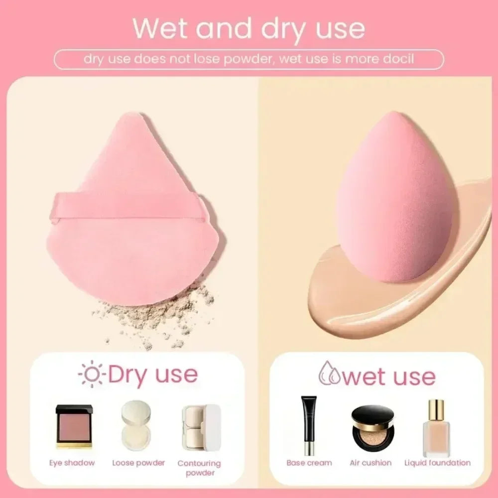 12/14Pcs Makeup Sponge Blender Beauty Egg with Storage Bottle Cosmetic Puff Foundation Sponges Powder Puffs
