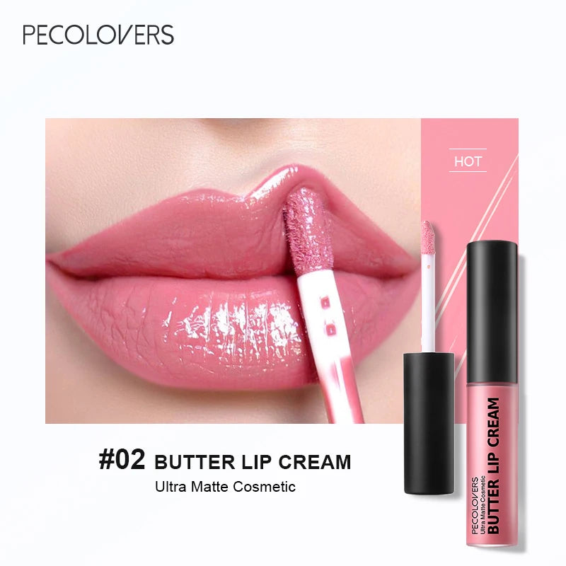 1PC Waterproof Liquid Lipstick 21 Color Vitamin E Lip Plumpers