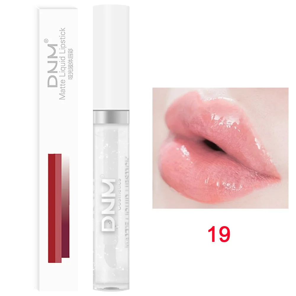 18 Colors Matte Velvet Lip Glaze Waterproof Long-Lasting Lip Gloss Lipstick Waterproof