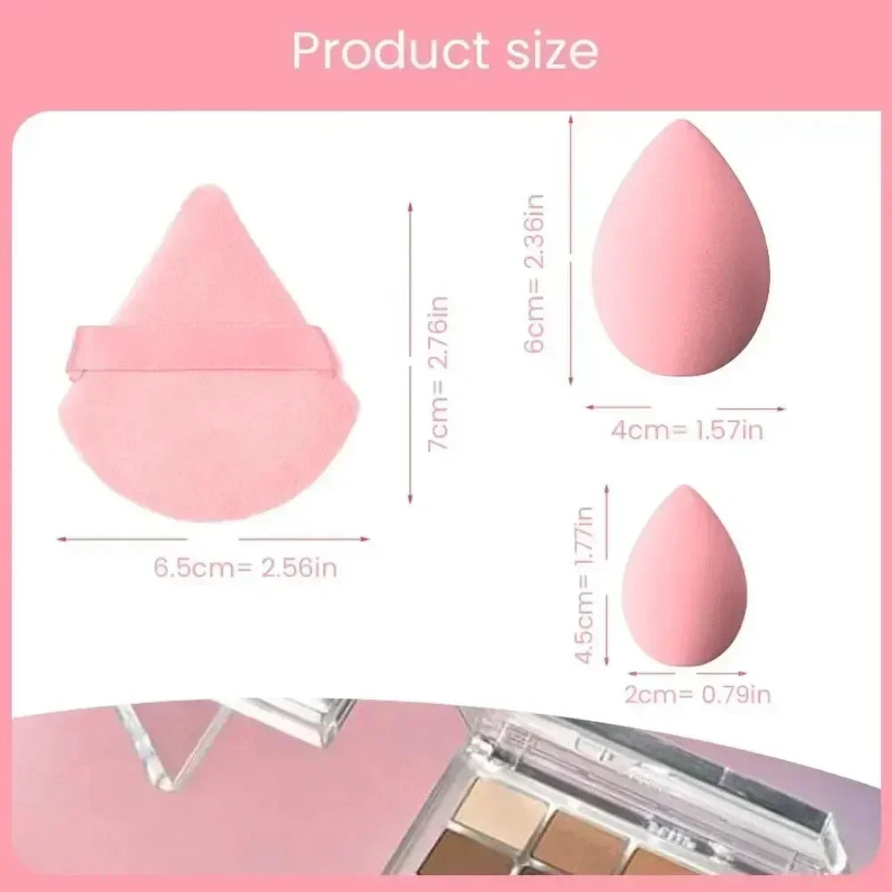 12/14Pcs Makeup Sponge Blender Beauty Egg with Storage Bottle Cosmetic Puff Foundation Sponges Powder Puffs