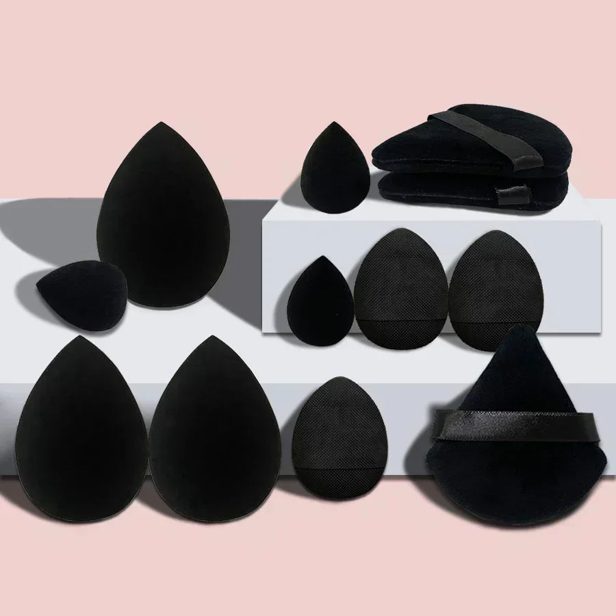 12/14Pcs Makeup Sponge Blender Beauty Egg with Storage Bottle Cosmetic Puff Foundation Sponges Powder Puffs